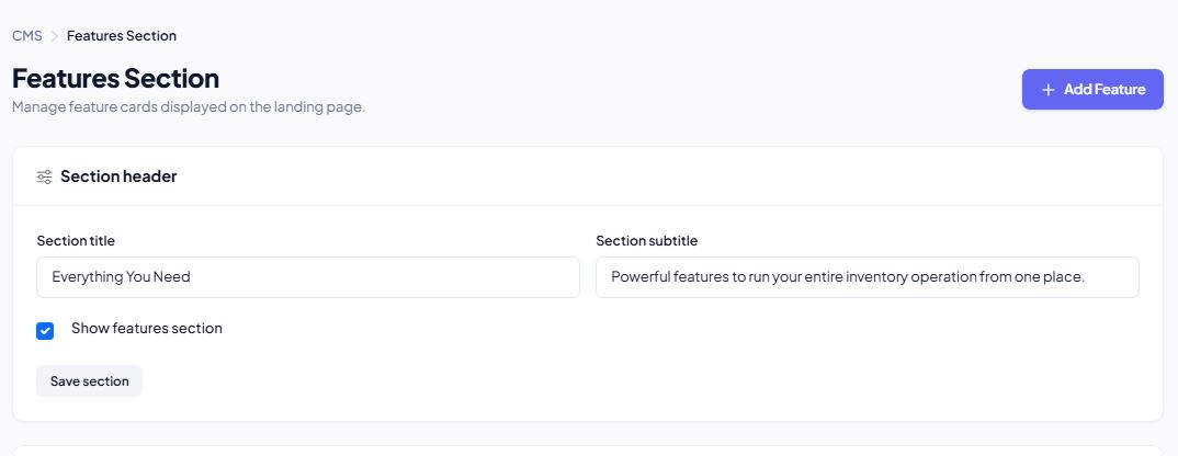 Features Section