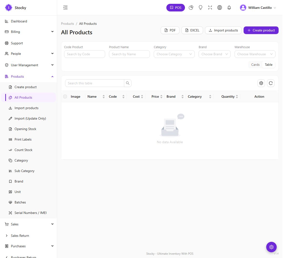 Product details page